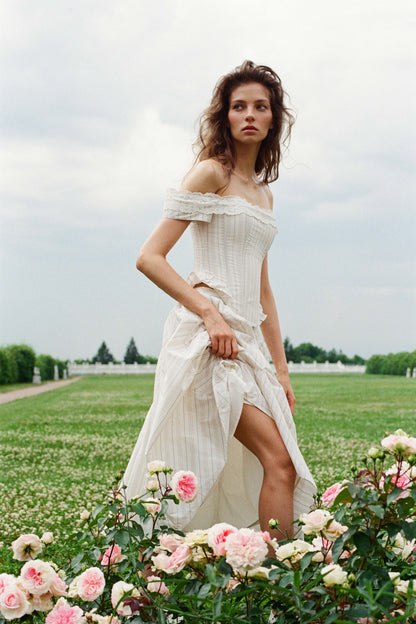 FLARED MIDI SKIRT