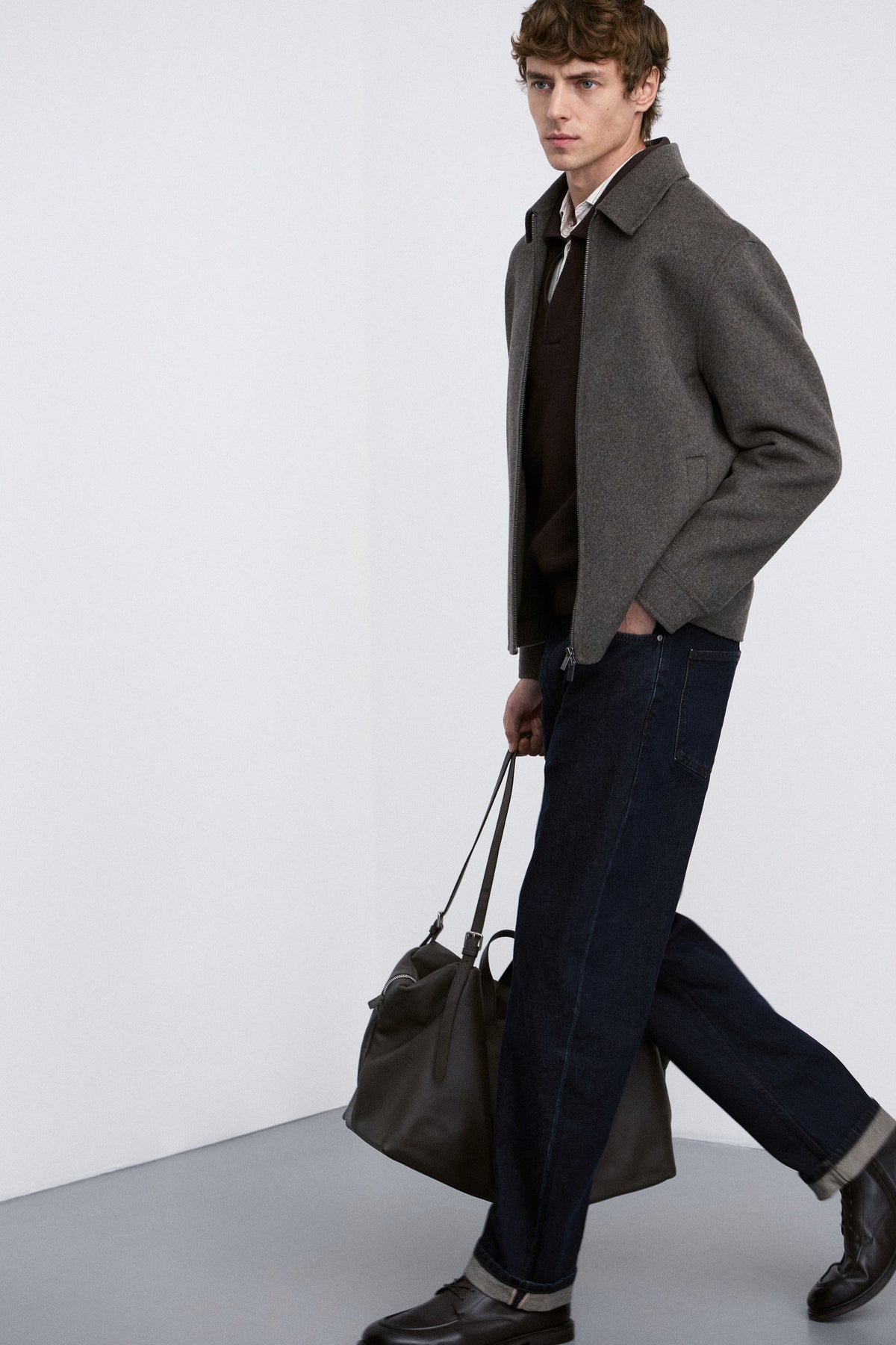 GRAY BROWN MELANGE