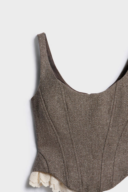 GRAY BROWN MELANGE