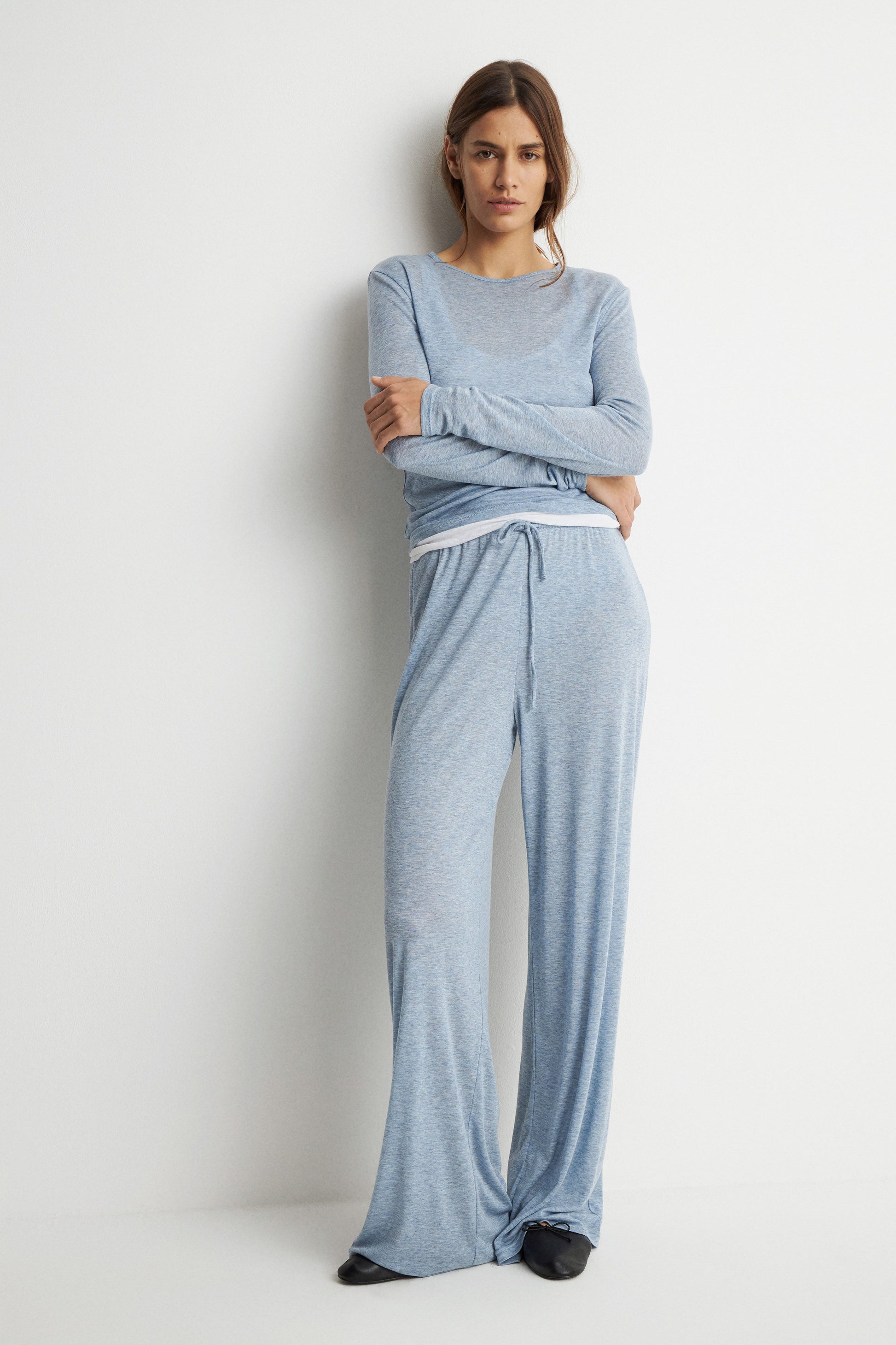 GRAY-BLUE MELANGE