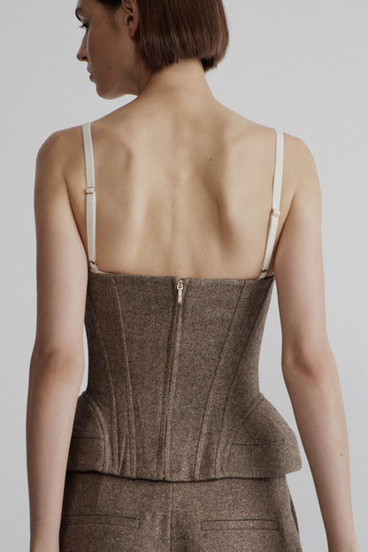 GRAY BROWN MELANGE