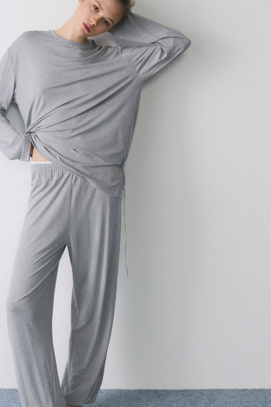 LIGHT GREY MELANGE