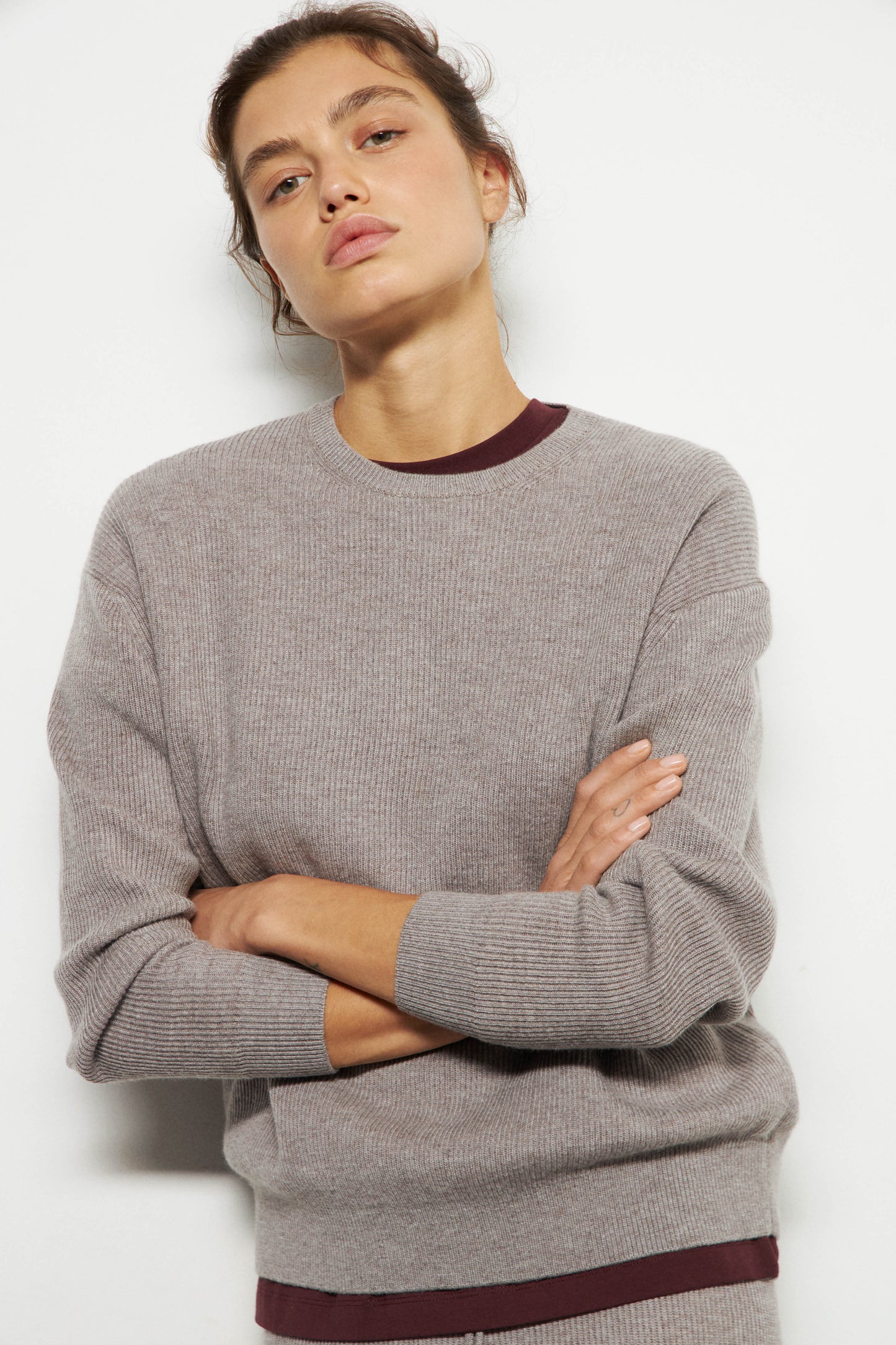 GREY BEIGE MELANGE