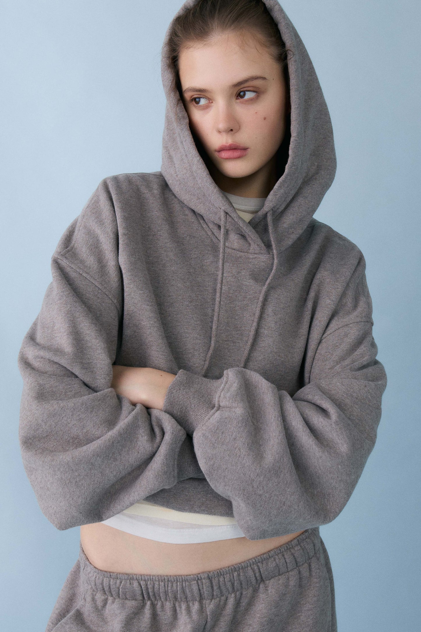 GRAY BROWN MELANGE