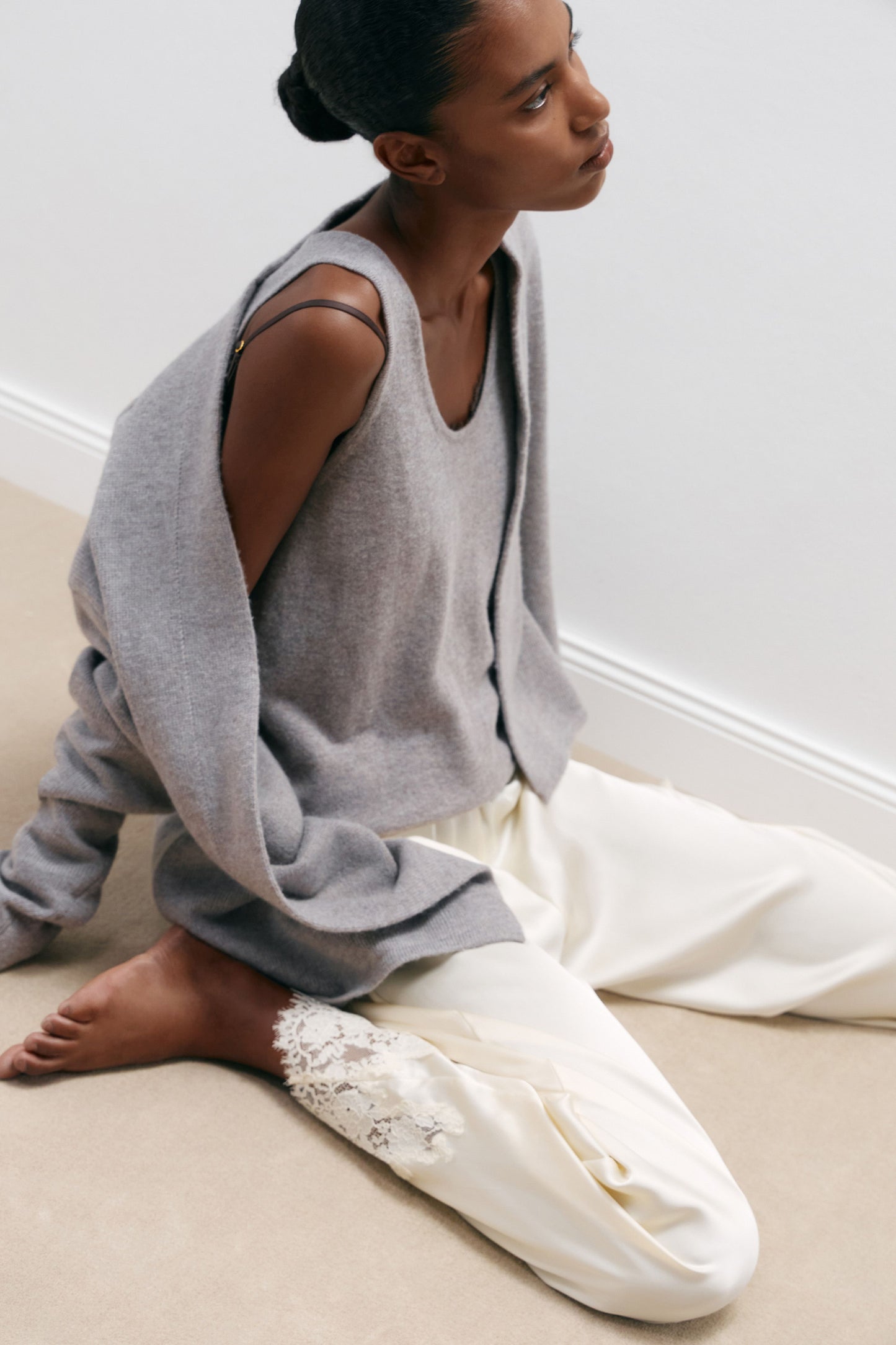 GREY BEIGE MELANGE