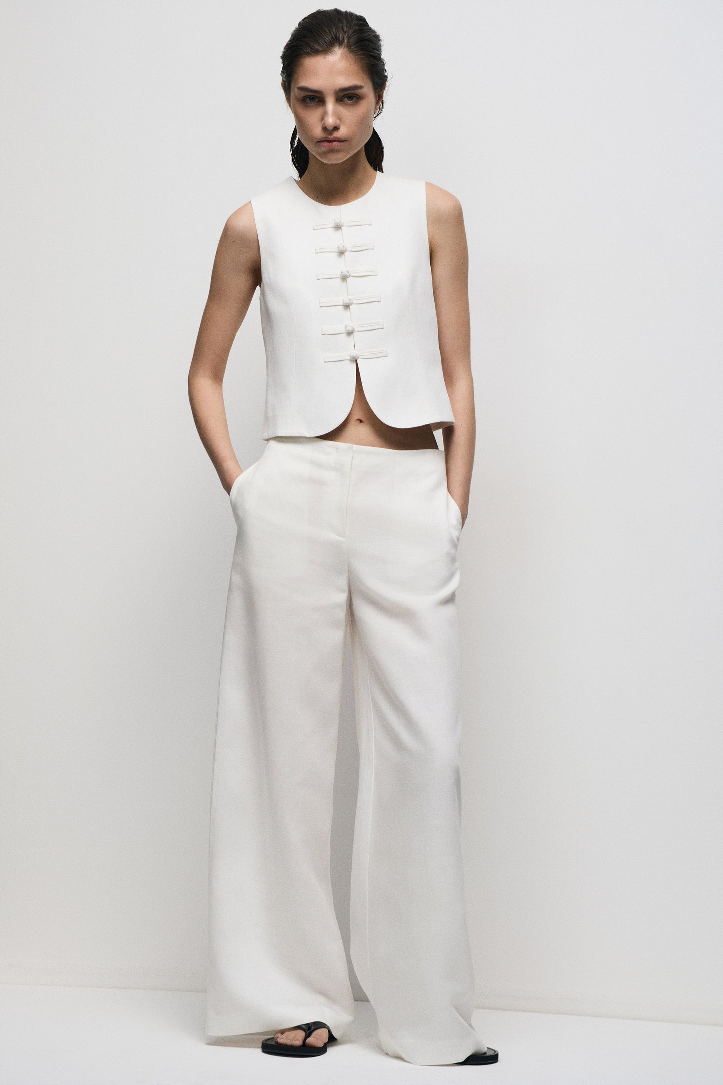 LYOCELL-LINEN QIPAO TOP
