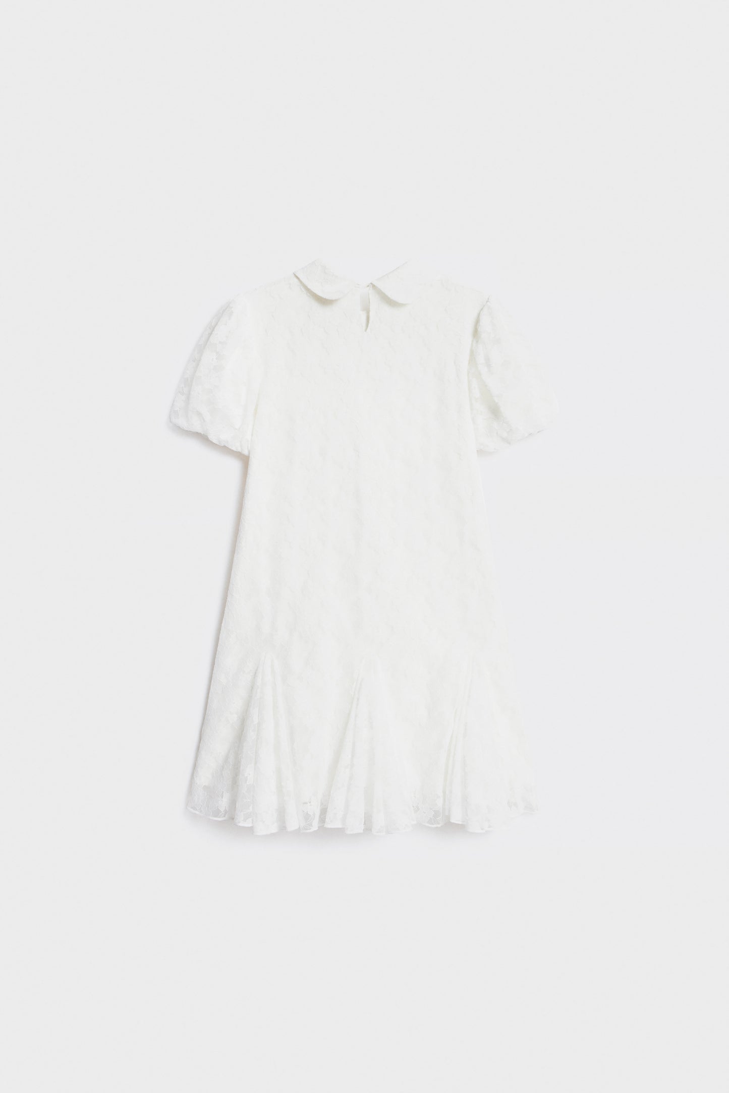 FLARED LACE DRESS - LIMÉ