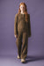 CABLE-KNIT COTTON-WOOL TROUSERS