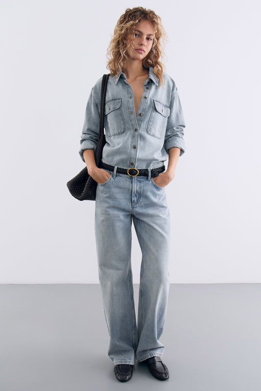 RELAXED MID-RISE JEANS