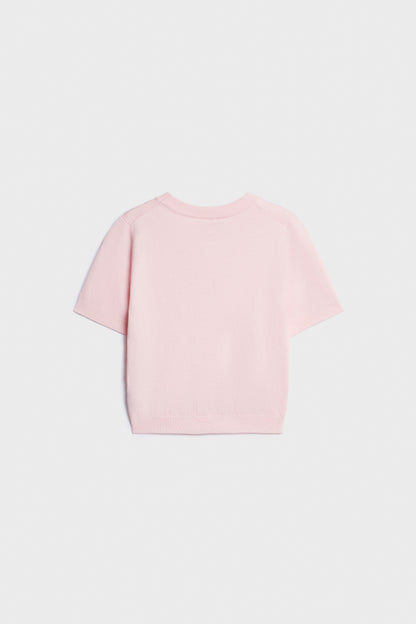 BEADED VISCOSE-KNIT JUMPER