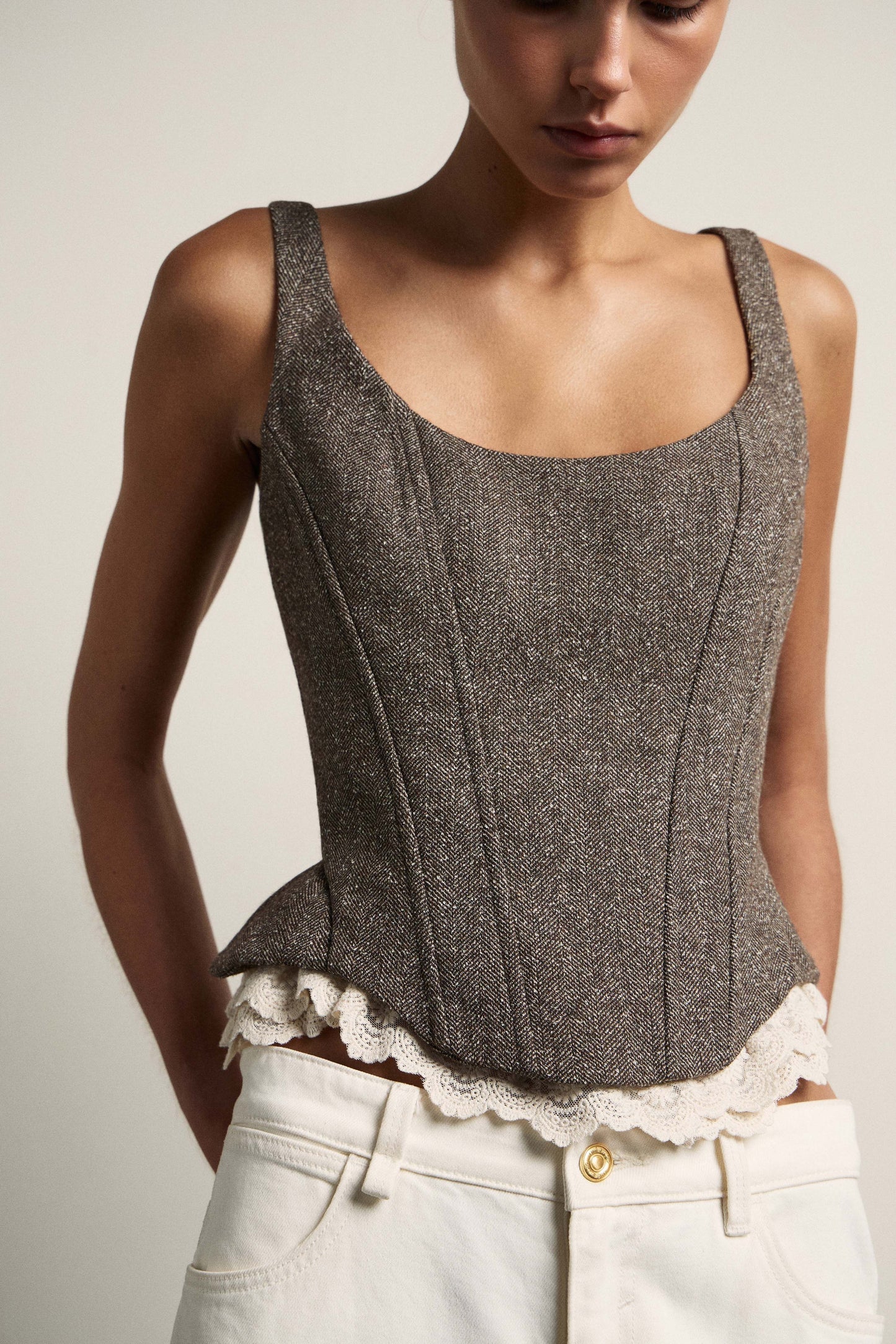 GRAY BROWN MELANGE