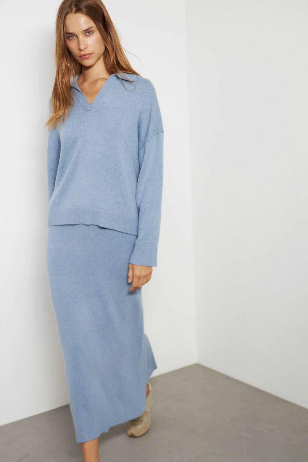 LIGHT BLUE MELANGE
