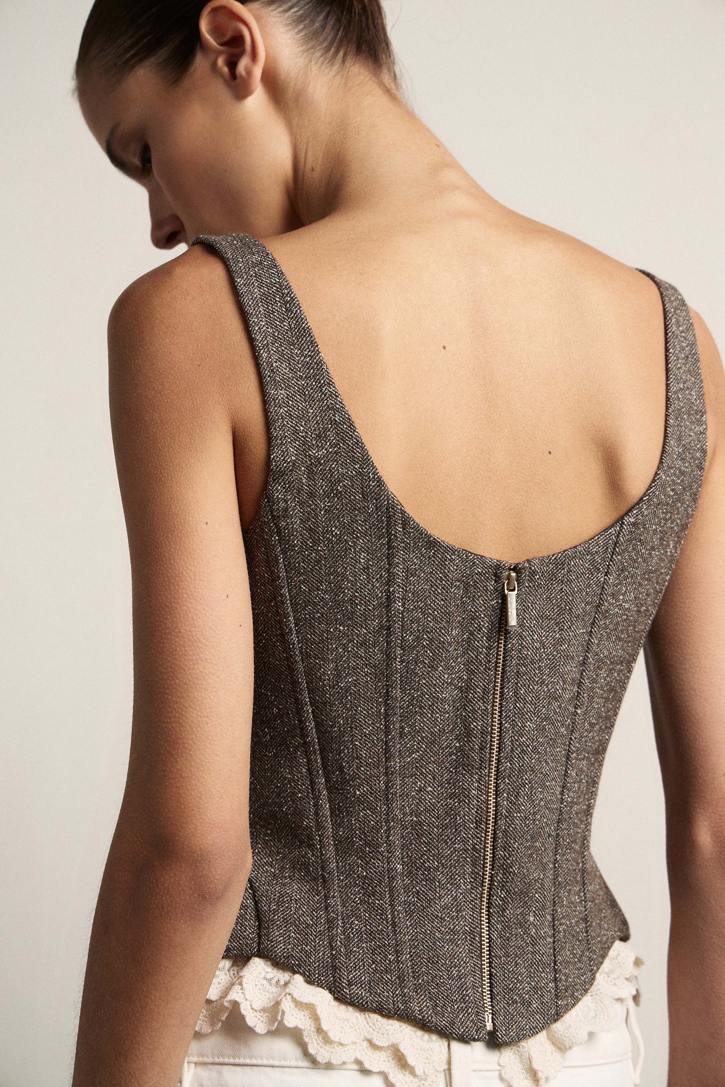GRAY BROWN MELANGE