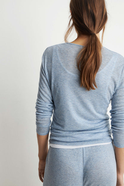 GRAY-BLUE MELANGE